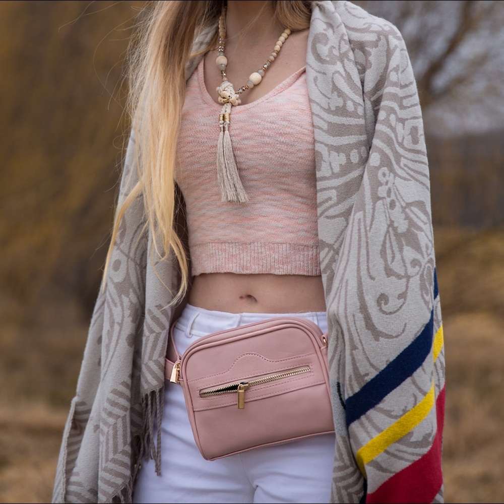 Blush Vegan Pret-A-Porter Belt Bag by LuLu Dharma
